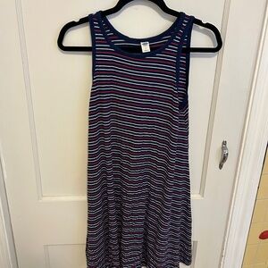 Old Navy Navy and Red Striped Dress
